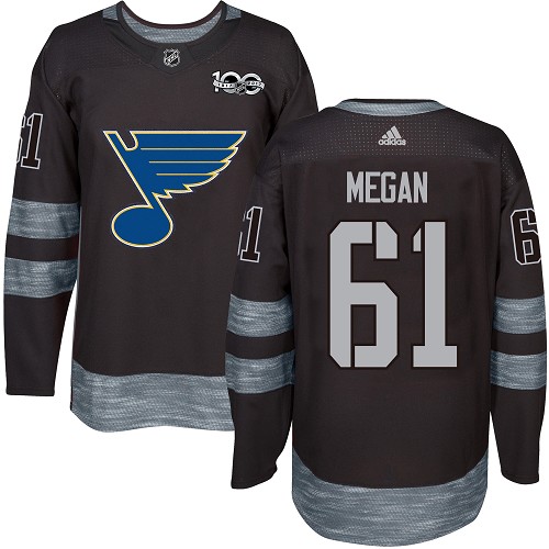 Wade Megan Premier St. Louis Blues 1917-2017 100th Anniversary #61 Black Jersey Wade Megan Premier St. Louis Blues 1917-2017 100th Anniversary #61 Black Jersey