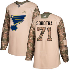 Youth Vladimir Sobotka Authentic St. Louis Blues #71 Camo Veterans Day Practice Jersey