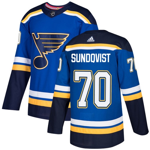Oskar Sundqvist Authentic St. Louis Blues #70 Royal Blue Home Jersey Oskar Sundqvist Authentic St. Louis Blues #70 Royal Blue Home Jersey