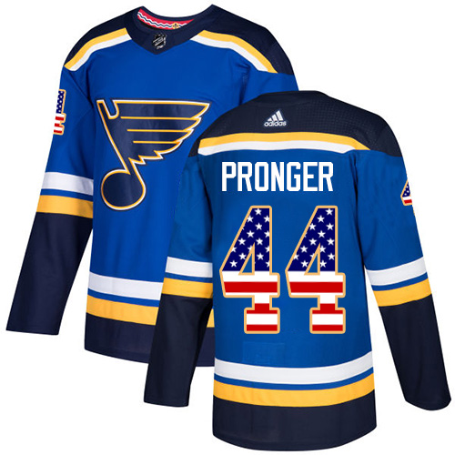 Chris Pronger Authentic St. Louis Blues #44 Blue USA Flag Fashion Jersey Chris Pronger Authentic St. Louis Blues #44 Blue USA Flag Fashion Jersey
