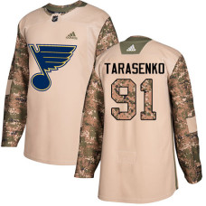 Youth Vladimir Tarasenko Authentic St. Louis Blues #91 Camo Veterans Day Practice Jersey