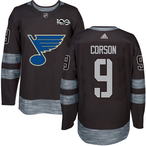 Shayne Corson Authentic St. Louis Blues 1917-2017 100th Anniversary #9 Black Jersey Shayne Corson Authentic St. Louis Blues 1917-2017 100th Anniversary #9 Black Jersey