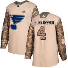 Carl Gunnarsson Authentic St. Louis Blues #4 Camo Veterans Day Practice Jersey