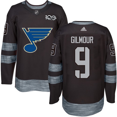Doug Gilmour Authentic St. Louis Blues 1917-2017 100th Anniversary #9 Black Jersey Doug Gilmour Authentic St. Louis Blues 1917-2017 100th Anniversary #9 Black Jersey