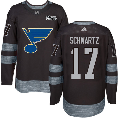 Jaden Schwartz Premier St. Louis Blues 1917-2017 100th Anniversary #17 Black Jersey Jaden Schwartz Premier St. Louis Blues 1917-2017 100th Anniversary #17 Black Jersey