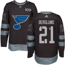 Patrik Berglund Authentic St. Louis Blues 1917-2017 100th Anniversary #21 Black Jersey