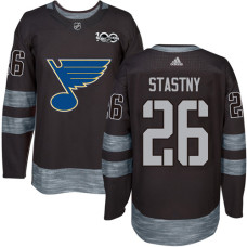 Paul Stastny Authentic St. Louis Blues 1917-2017 100th Anniversary #26 Black Jersey