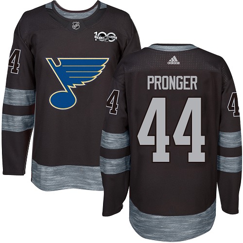 Chris Pronger Premier St. Louis Blues 1917-2017 100th Anniversary #44 Black Jersey Chris Pronger Premier St. Louis Blues 1917-2017 100th Anniversary #44 Black Jersey