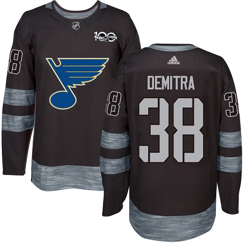 Pavol Demitra Premier St. Louis Blues 1917-2017 100th Anniversary #38 Black Jersey Pavol Demitra Premier St. Louis Blues 1917-2017 100th Anniversary #38 Black Jersey