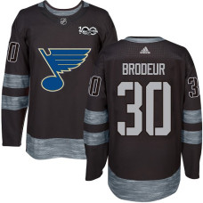Martin Brodeur Authentic St. Louis Blues 1917-2017 100th Anniversary #30 Black Jersey