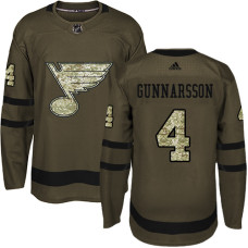 Carl Gunnarsson Premier St. Louis Blues #4 Green Salute to Service Jersey