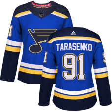 Women's Vladimir Tarasenko Authentic St. Louis Blues #91 Royal Blue Home Jersey