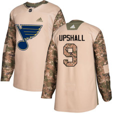 Youth Scottie Upshall Authentic St. Louis Blues #9 Camo Veterans Day Practice Jersey