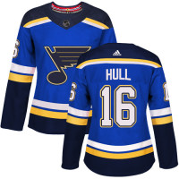 Women's Brett Hull Premier St. Louis Blues #16 Royal Blue Home Jersey