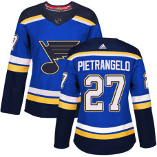Women's Alex Pietrangelo Authentic St. Louis Blues #27 Royal Blue Home Jersey