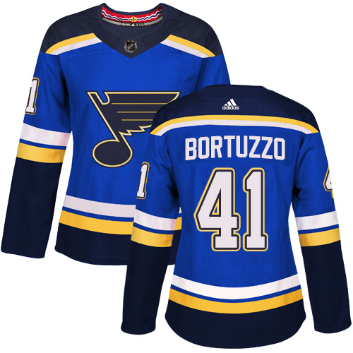 Women's Robert Bortuzzo Premier St. Louis Blues #41 Royal Blue Home Jersey Women's Robert Bortuzzo Premier St. Louis Blues #41 Royal Blue Home Jersey