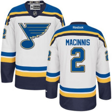 Al Macinnis St. Louis Blues Authentic Away White Jersey