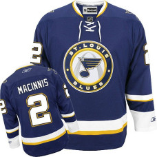 Al Macinnis St. Louis Blues Premier Third Navy Blue Jersey
