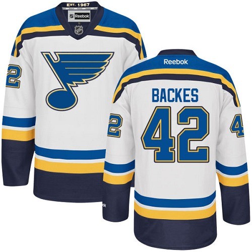 Kid's St. Louis Blues David Backes Authentic Away White Jersey Kid's St. Louis Blues David Backes Authentic Away White Jersey