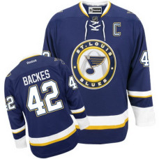 David Backes St. Louis Blues Authentic Third Navy Blue Jersey