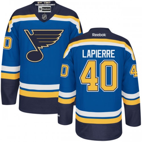 Kid's St. Louis Blues Maxim Lapierre Premier Home Navy Blue Jersey Kid's St. Louis Blues Maxim Lapierre Premier Home Navy Blue Jersey