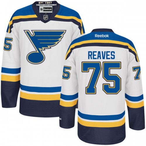 Kid's St. Louis Blues Ryan Reaves Premier Away White Jersey Kid's St. Louis Blues Ryan Reaves Premier Away White Jersey