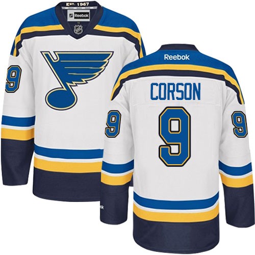 Kid's St. Louis Blues Shayne Corson Premier Away White Jersey Kid's St. Louis Blues Shayne Corson Premier Away White Jersey