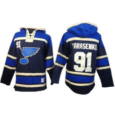 Vladimir Tarasenko St. Louis Blues Premier Old Time Hockey Sawyer Hooded Sweatshirt Navy Blue Jersey